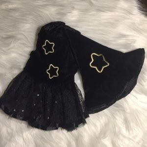 XS Black Dress and Hat Pet Costume